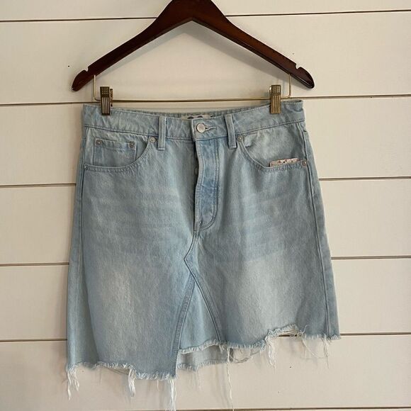 Free People | Going Rogue Denim Skirt | 28 - Picture 3 of 7